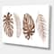 Designart - Tropical Monstera and Palm Leaf In Terracotta - Traditional Canvas Wall Art Print